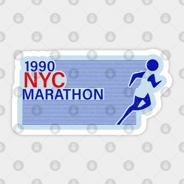 NYC Marathon 1990 Sticker by LocalZonly